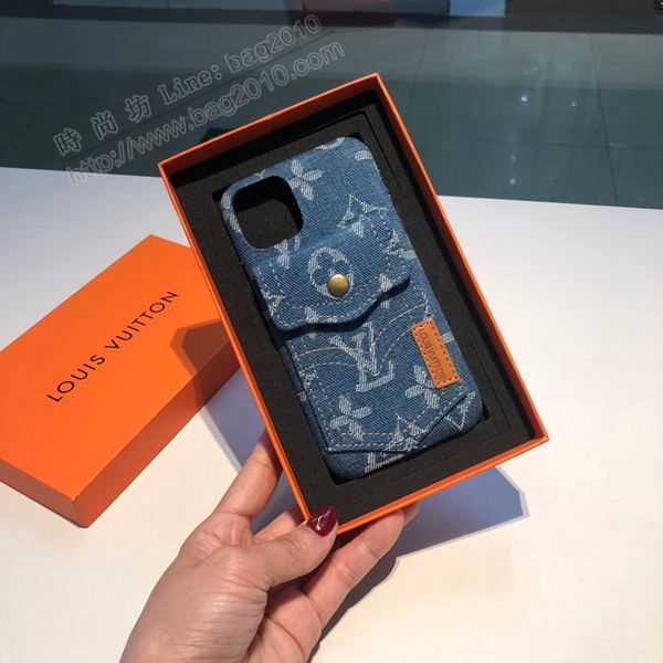 LV手機殼 LV手機套 LV牛仔布手機殼 官網同步 零錢卡包  mmk1000